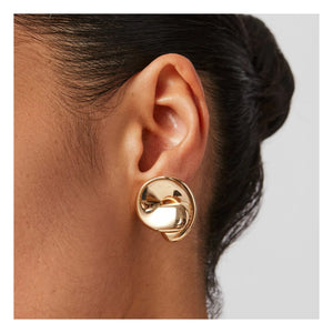 Jenny Bird - Rio Button Earrings | Gold