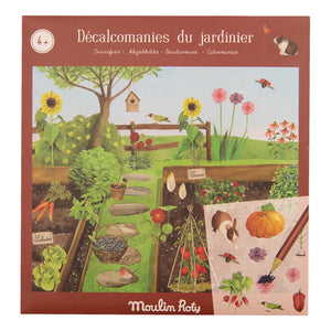 Moulin Roty - Garden-themed Rub-On Transfers