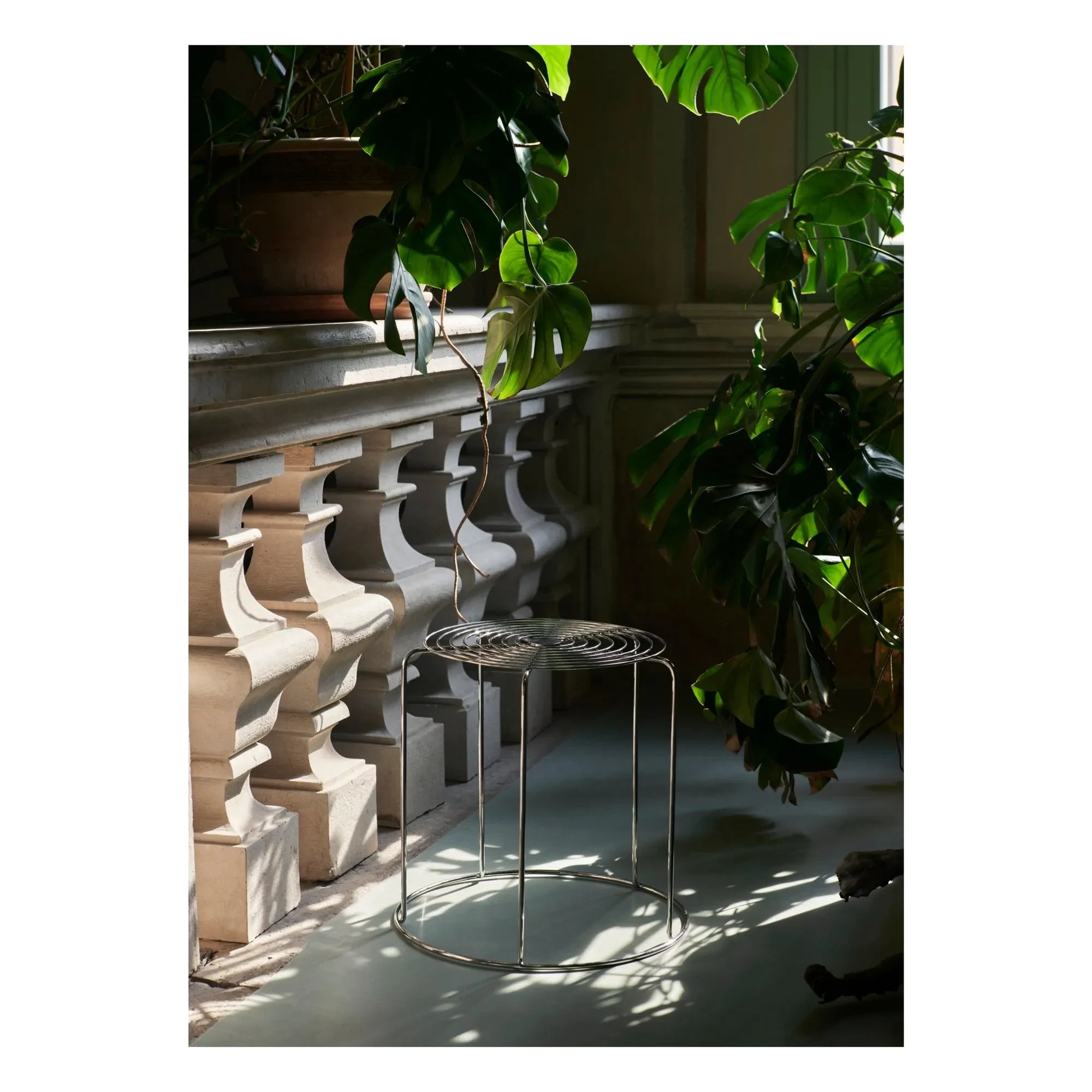 & Tradition - Wire VP11 Stool, Verner Panton | Silver