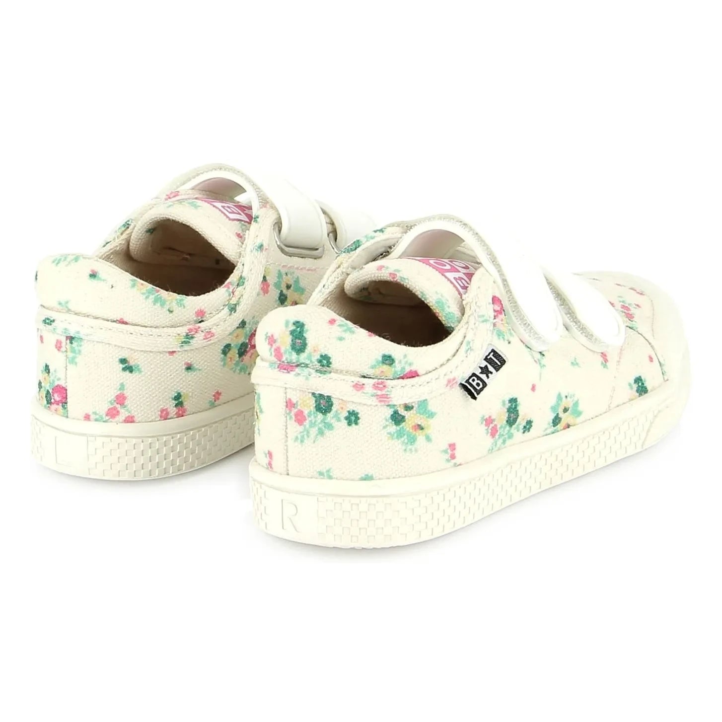 Bonton - Flowery Izy Scuffed Sneakers | Ivory