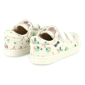 Bonton - Flowery Izy Scuffed Sneakers | Ivory