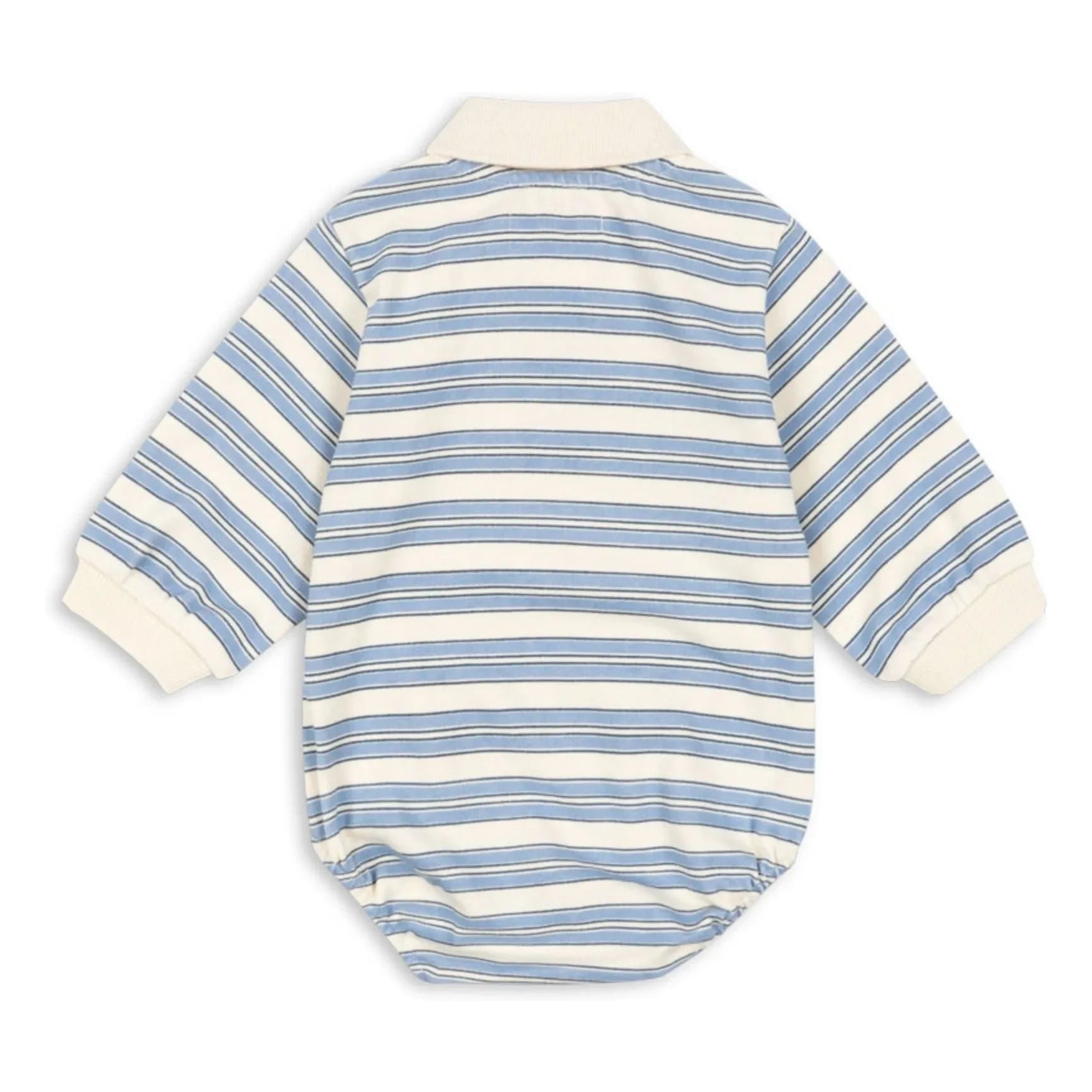 Konges Sløjd - Polka Dot Striped Organic Cotton Romper | Blue
