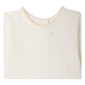 Bonpoint - Leandra Pointelle Organic Cotton T-Shirt and Leggings Set | White