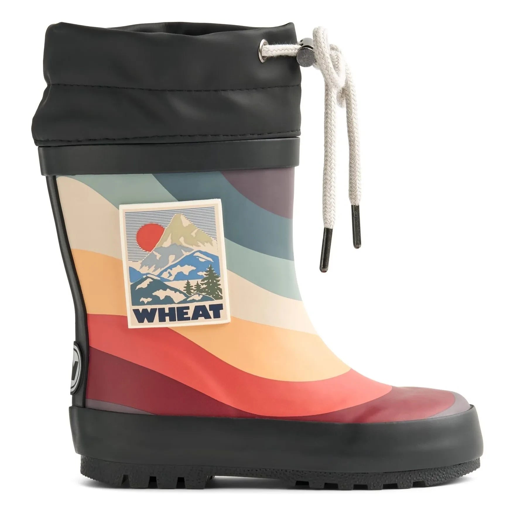 Wheat - Thermo Print Yağmur Çizmesi | Siyah