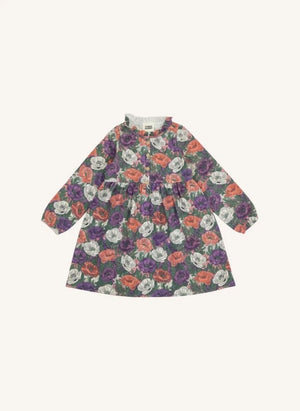 Studio Bohème - Vermont Floral Print Dress, Organic Cotton | Purple