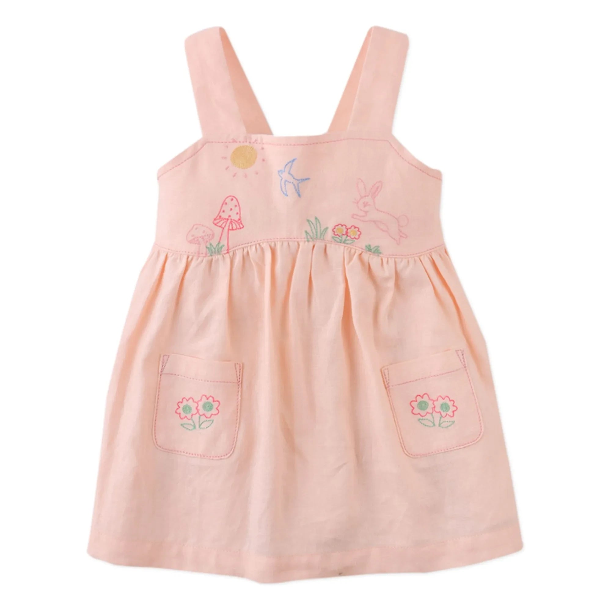 Gingersnaps - Kayla Embroidered Dress | Pale Pink