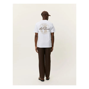 Les Deux - Ben Globe Organic Cotton T-Shirt | White