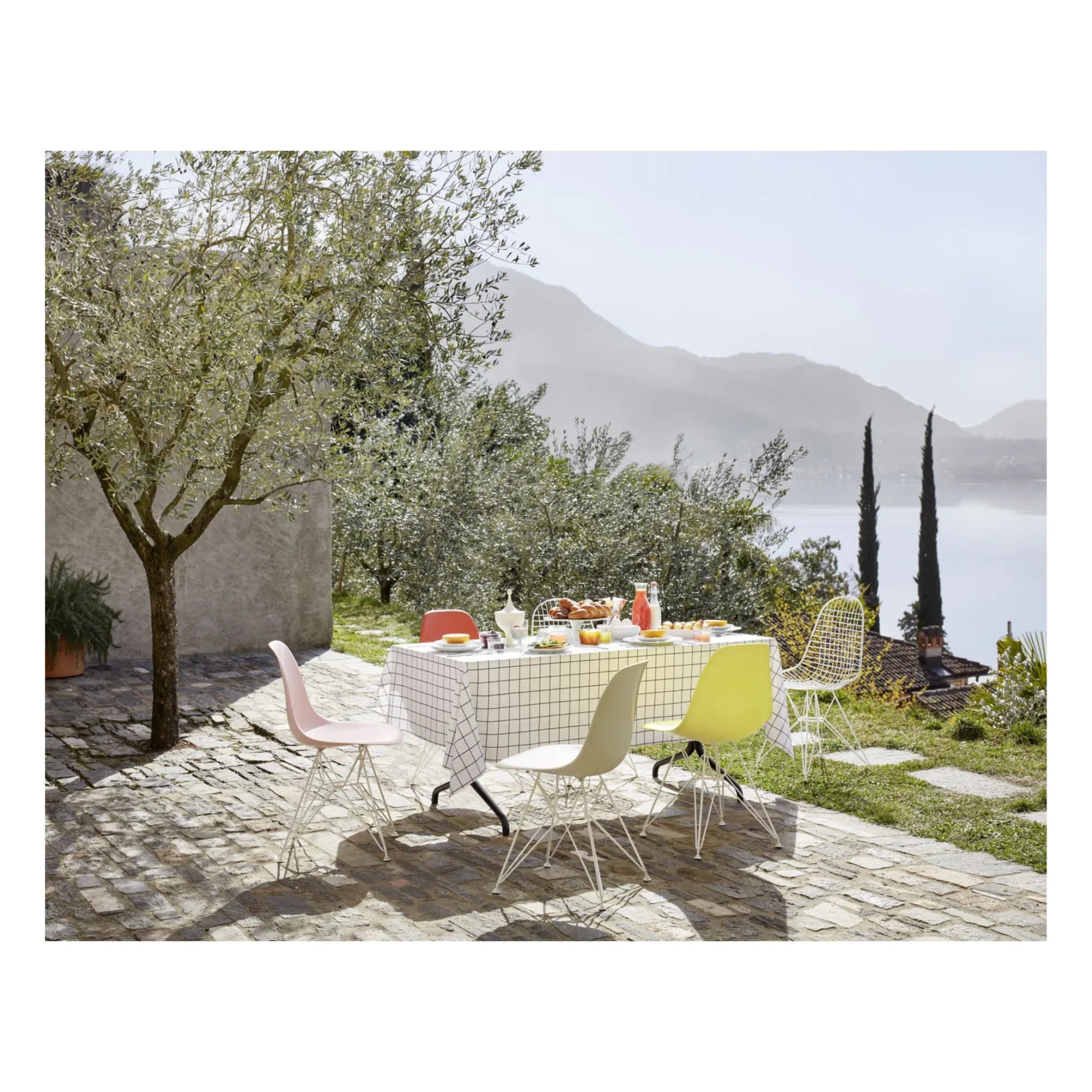 Vitra - DSR Plastic Chair - Chrome Frame - Charles & Ray Eames | Scarlet