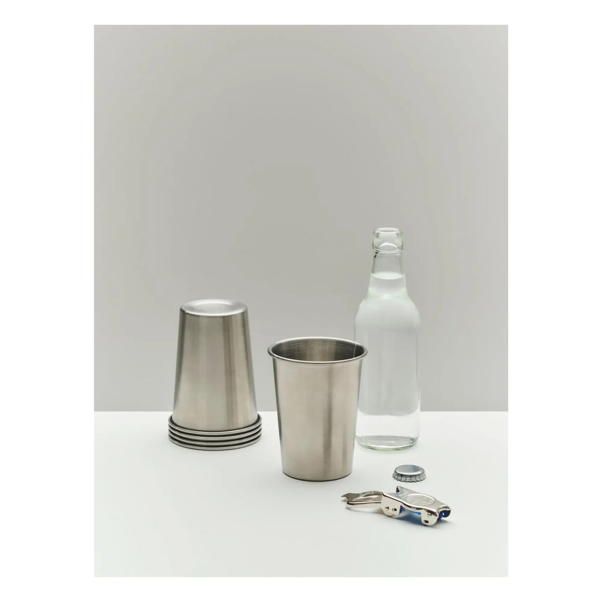 Hay - Outdoor Market steel cups, Jasper Morrison - Set of 2 | Steel