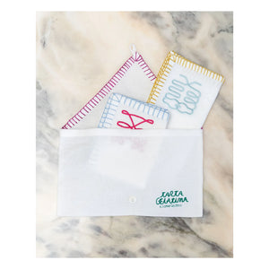 Tarta Gelatina - Embroidered Napkins - Set of 4