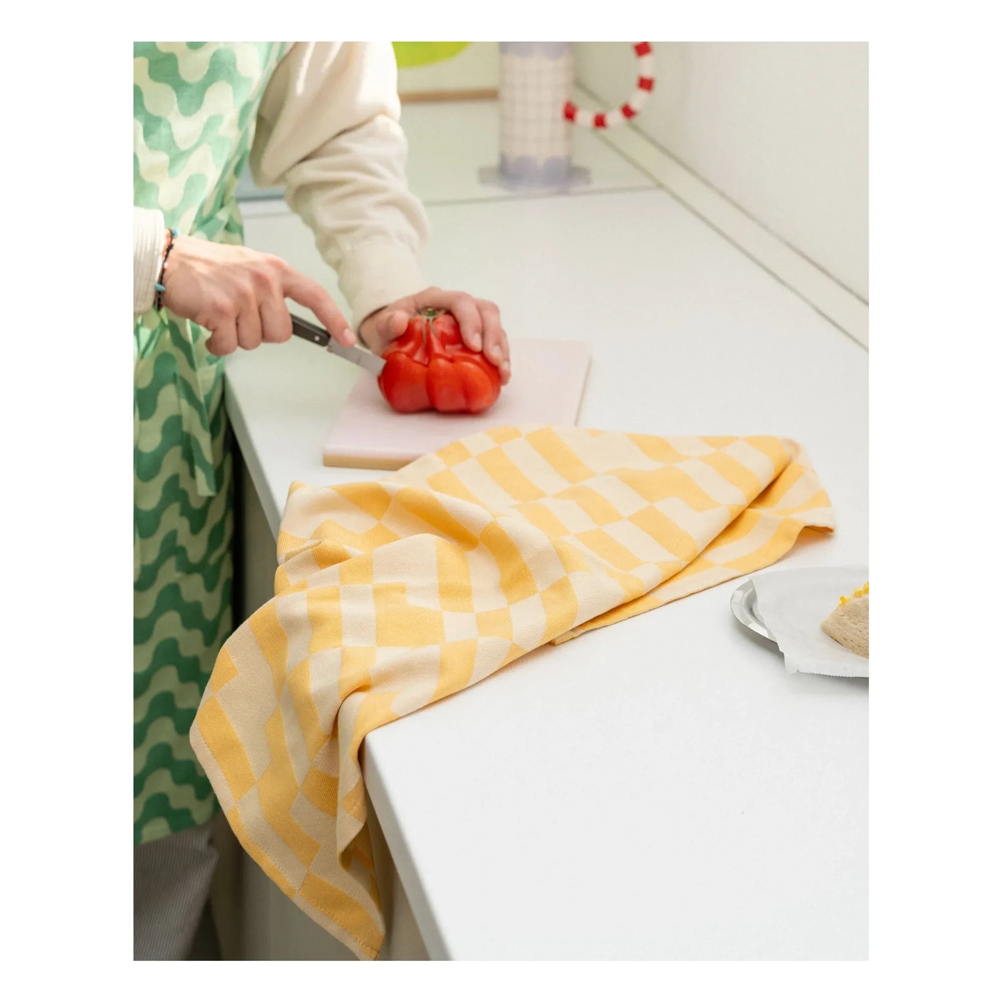 Tarta Gelatina - Butter Dream Kitchen Towel | Yellow
