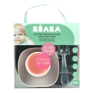Béaba - Silicone Tableware Set - 4 Pieces | Night Blue