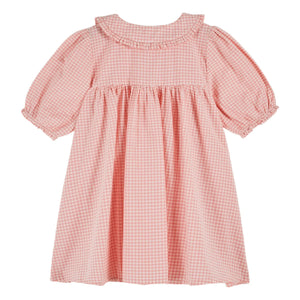 Emile et Ida - Organic Cotton Gingham Maxi Dress | Pink