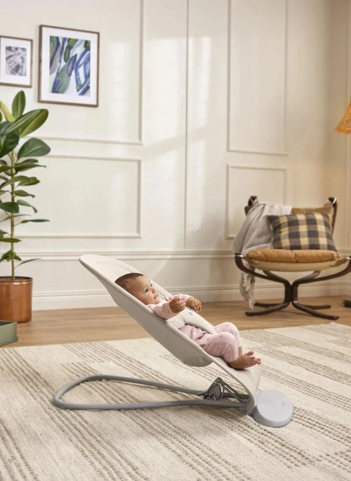 BabyBjörn - Begin Bouncer - Soft Brushed Woven Fabric, Sand Grey | Sand grey