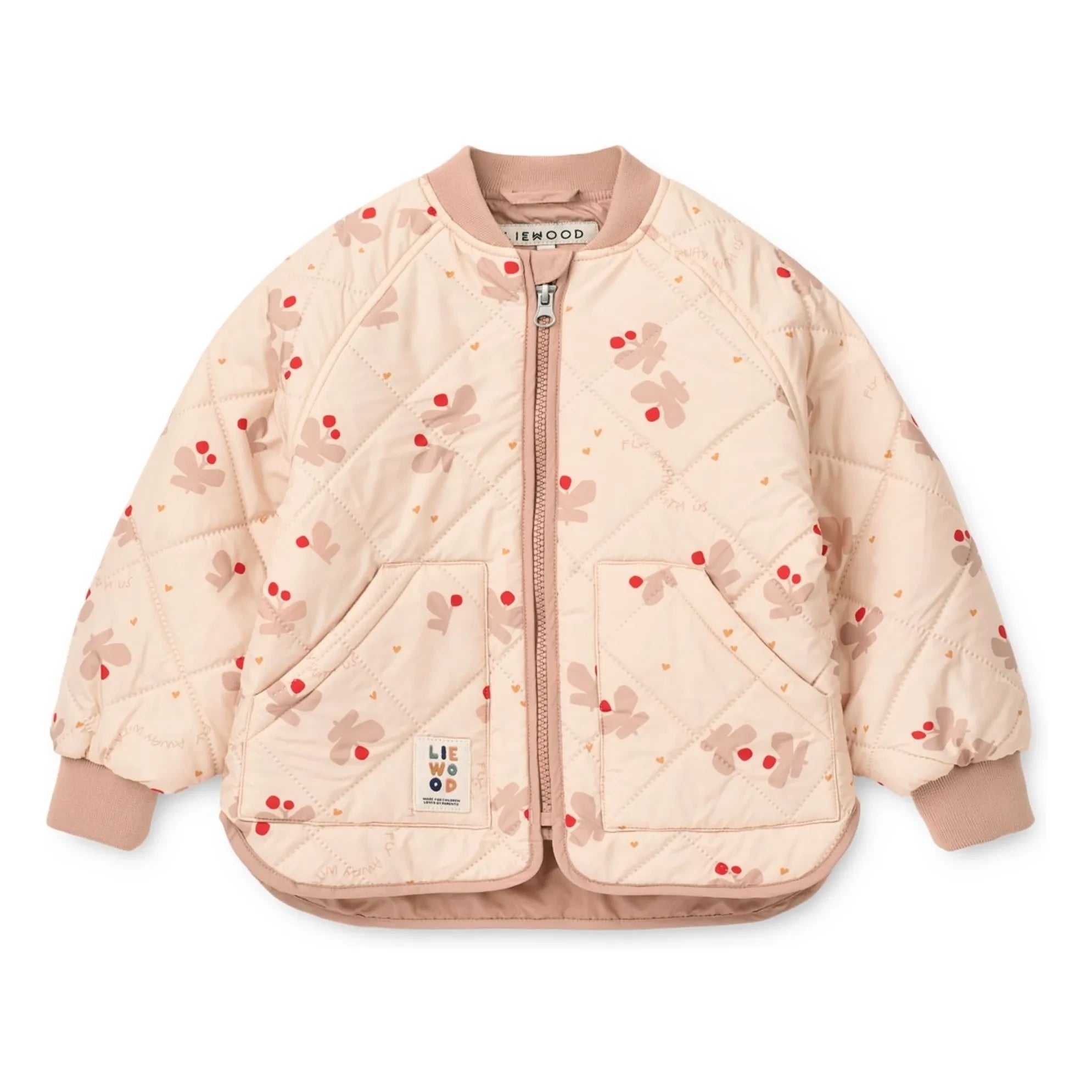 Liewood - Zella Papillons Recycled Fiber Thermal Set | Light Pink