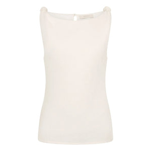 Faithfull the Brand - Ecru Top Flor Keten