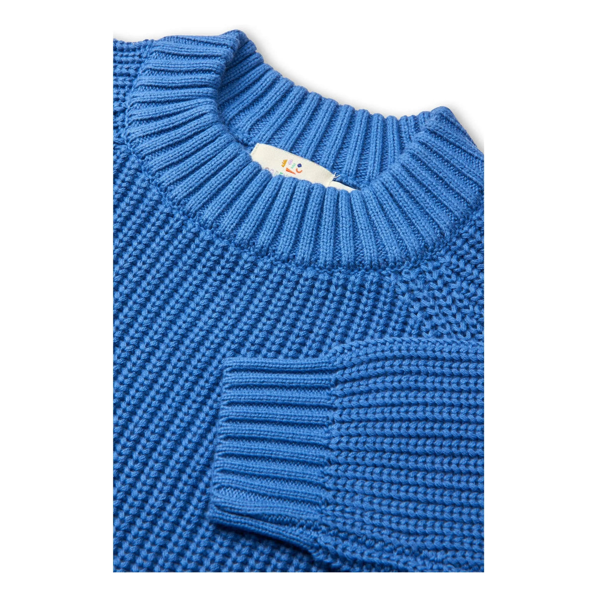 Copenhagen Colors - Ribbed Organic Cotton Sweater | Azure Blue