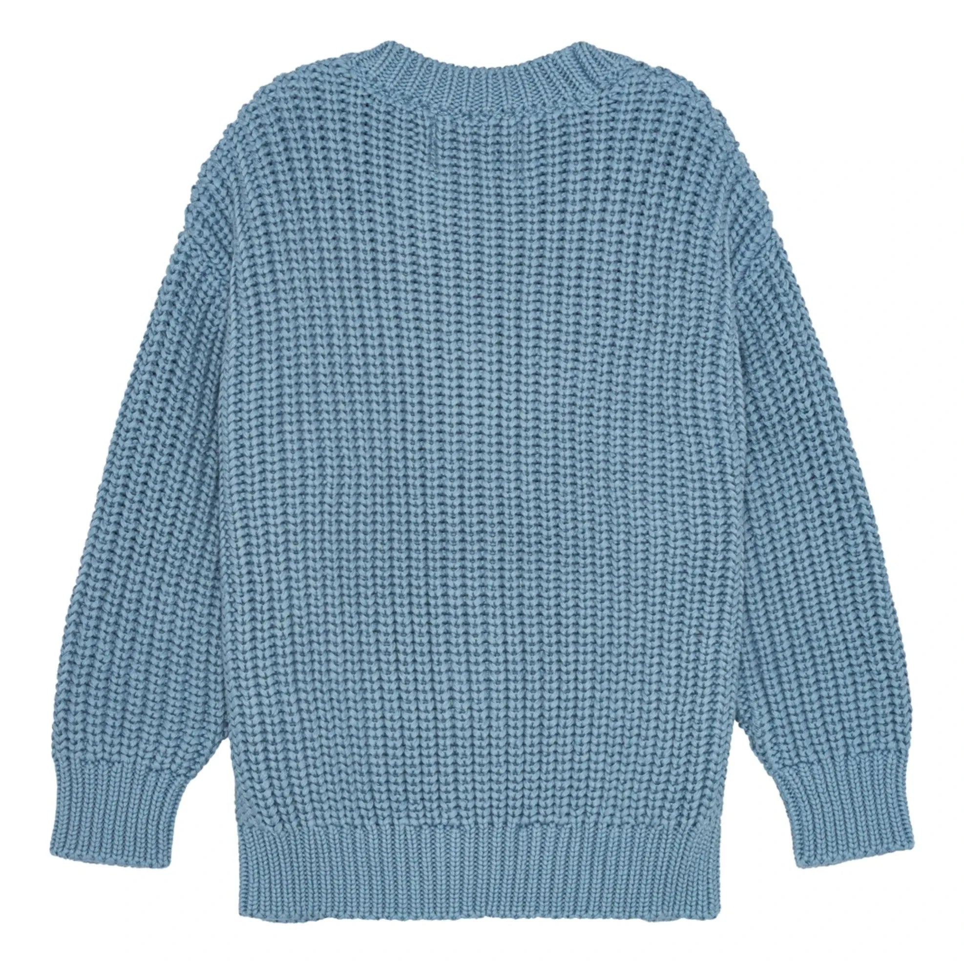 brunobruno nation - Organic cotton knit cardigan | Blue