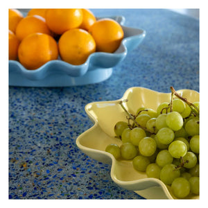 &Klevering - Sunstone Ceramic Plate | Pale Yellow
