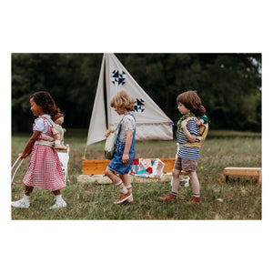 Olli Ella - Quilted Toy Carrying Bag | Sage
