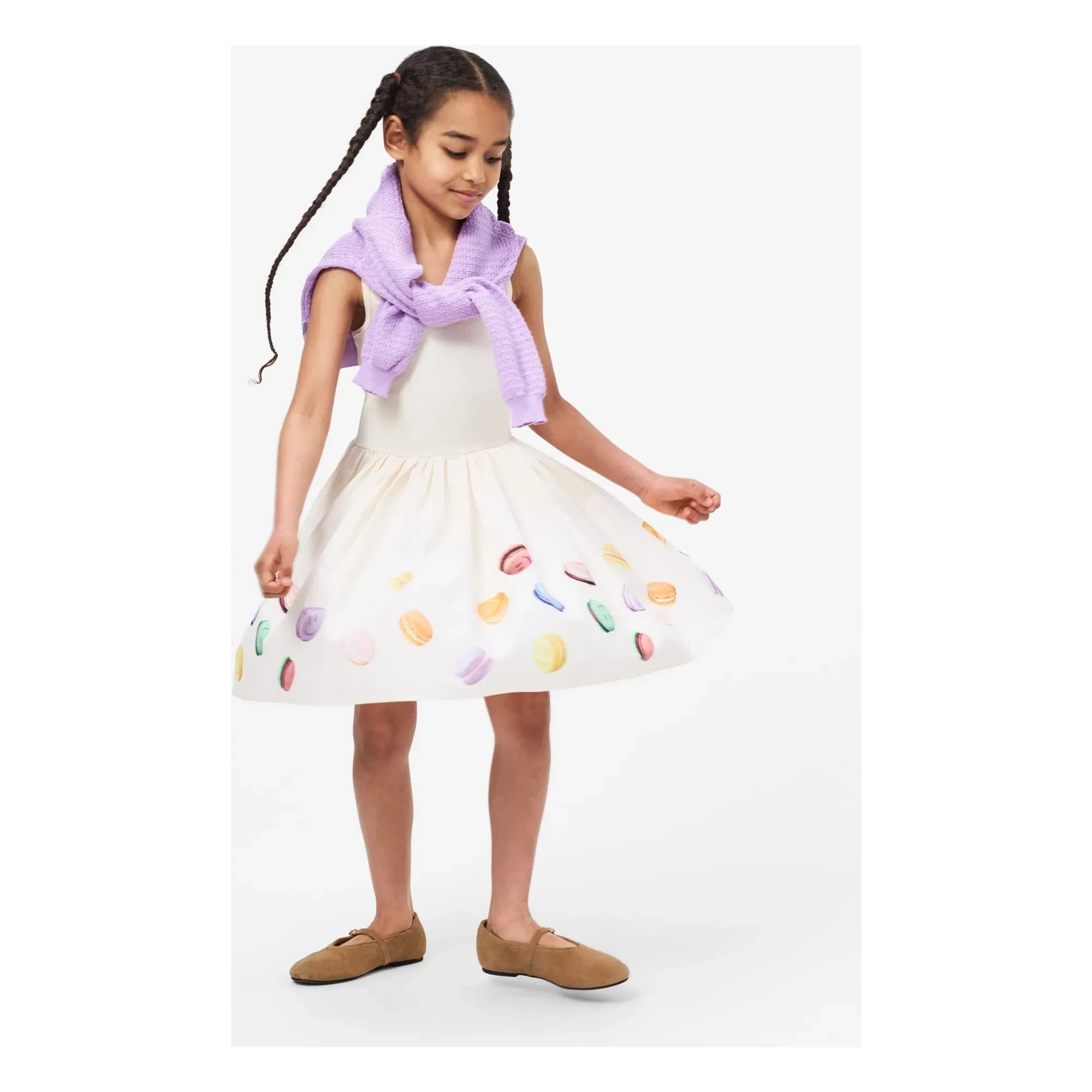 Molo - Cassandra Dress Macarons Organic Cotton | Cream