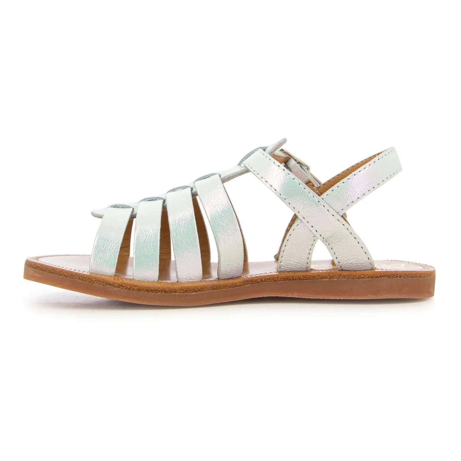 Pom d'Api - Plagette Strappy Sandals | White Satin