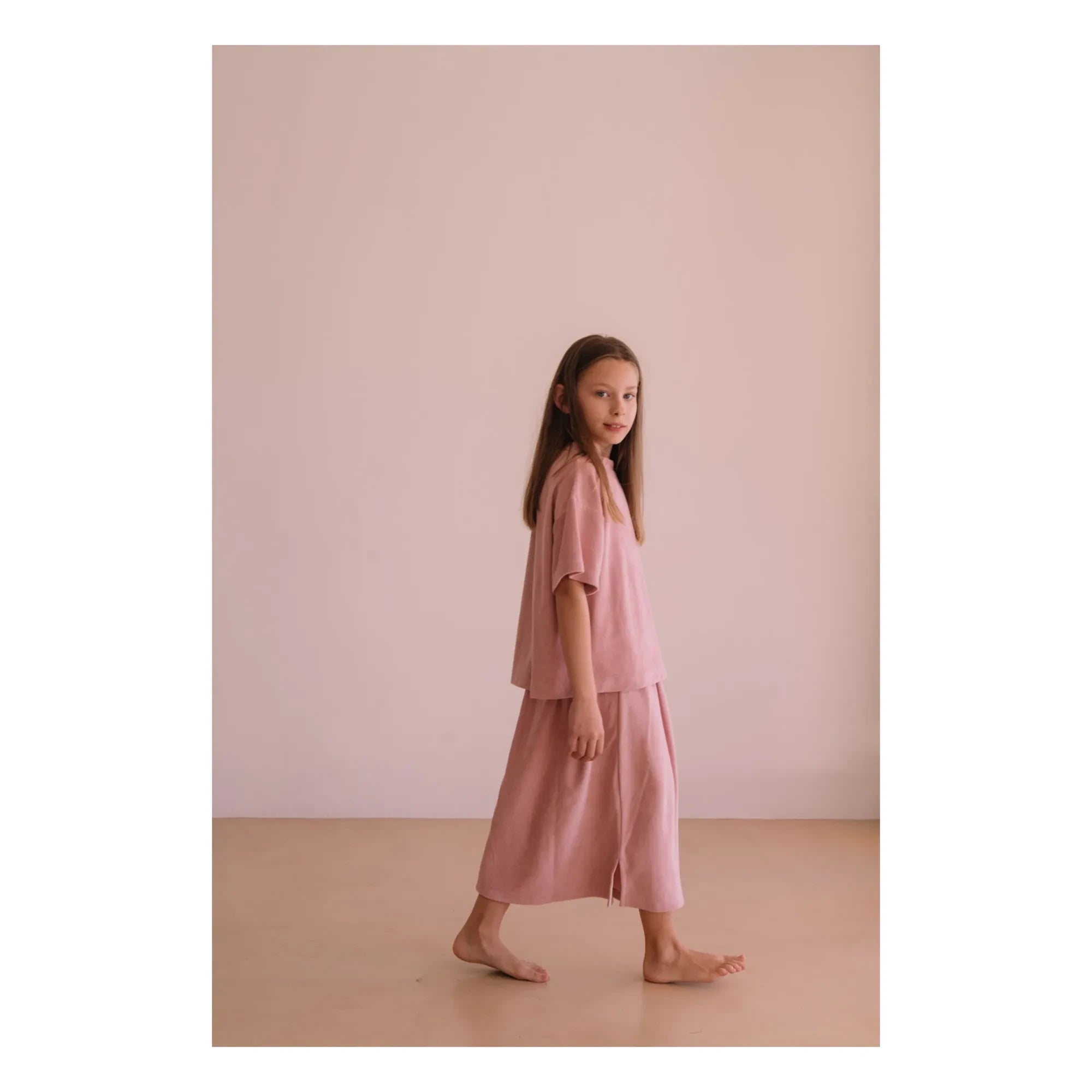 We Are Kids - Jordan Organic Cotton Towel T-Shirt | Soft Pink