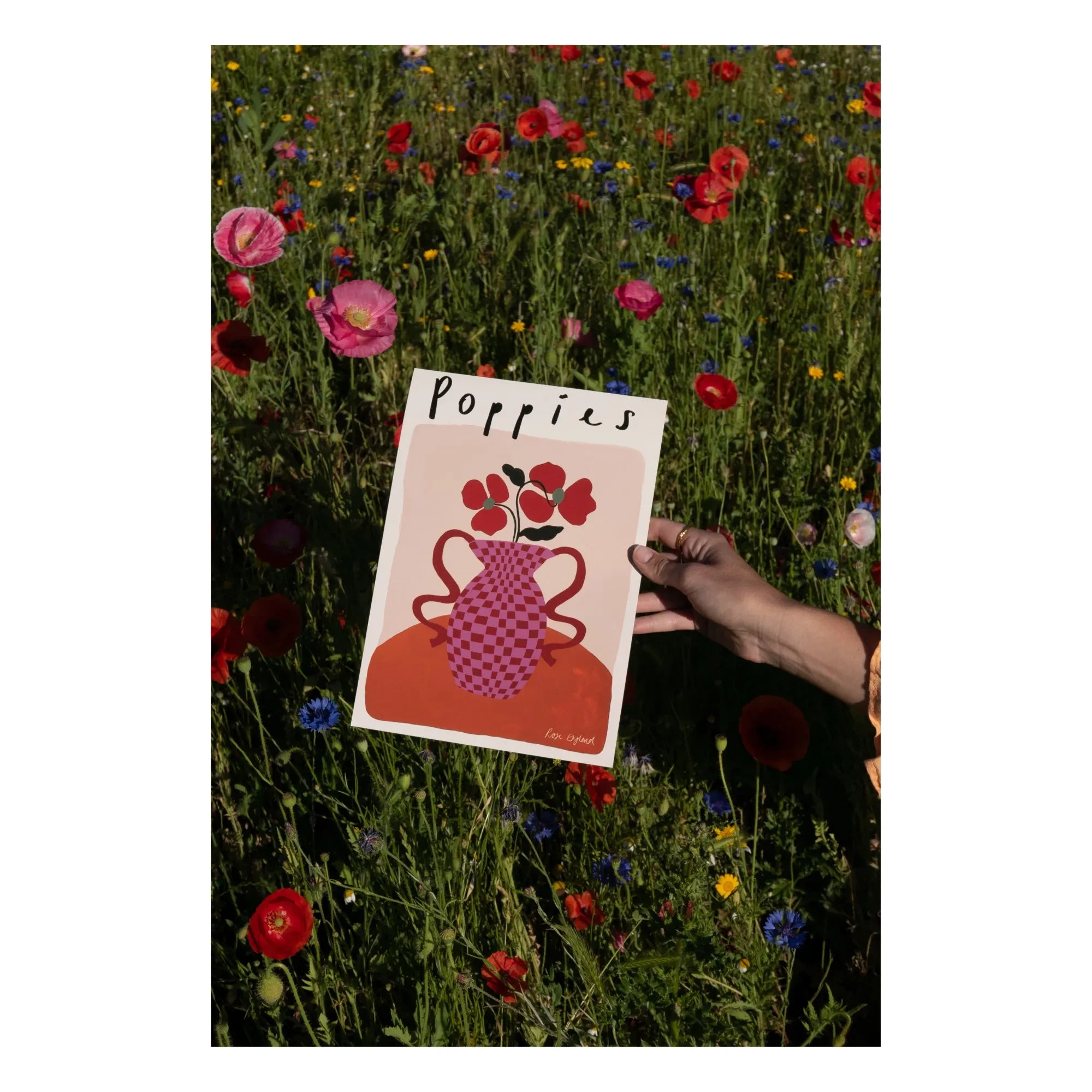 Rose England - Pink Poppies Poster