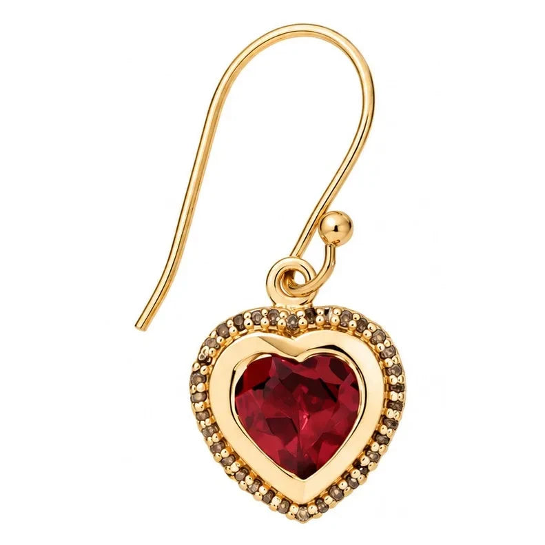 Tityaravy - Gini Garnet Earrings | Garnet