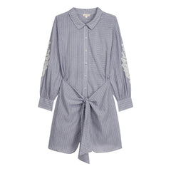 Louise Misha - Striped Dress Berenjere Organic Cotton | Blue