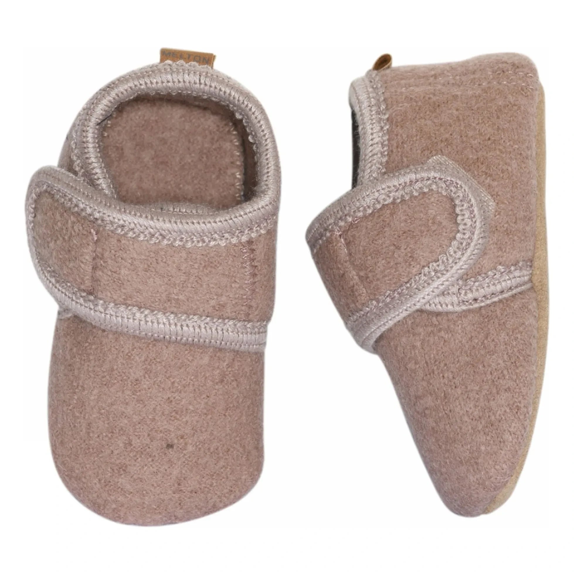 Melton - Wool Scratch Slippers | Pink