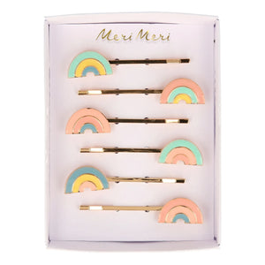 Meri Meri - Enamel Rainbow Hair Clips | Pastel
