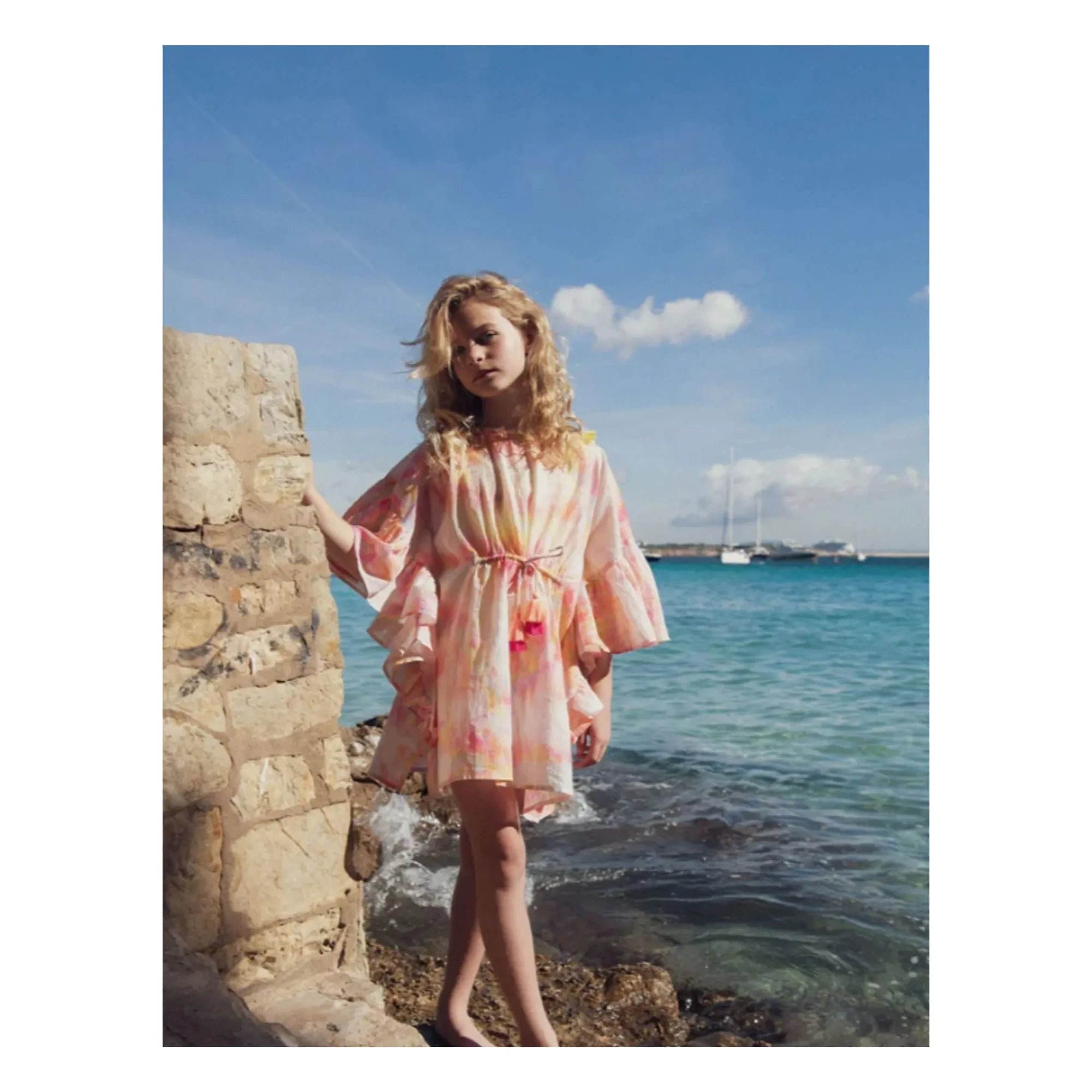 Lison Paris - Caftan Daiquiri Bağcıklı ve Batik Metalik | Pembe