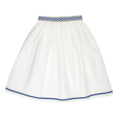THE LiTTLE POETS - Bordalo Belted Skirt | White