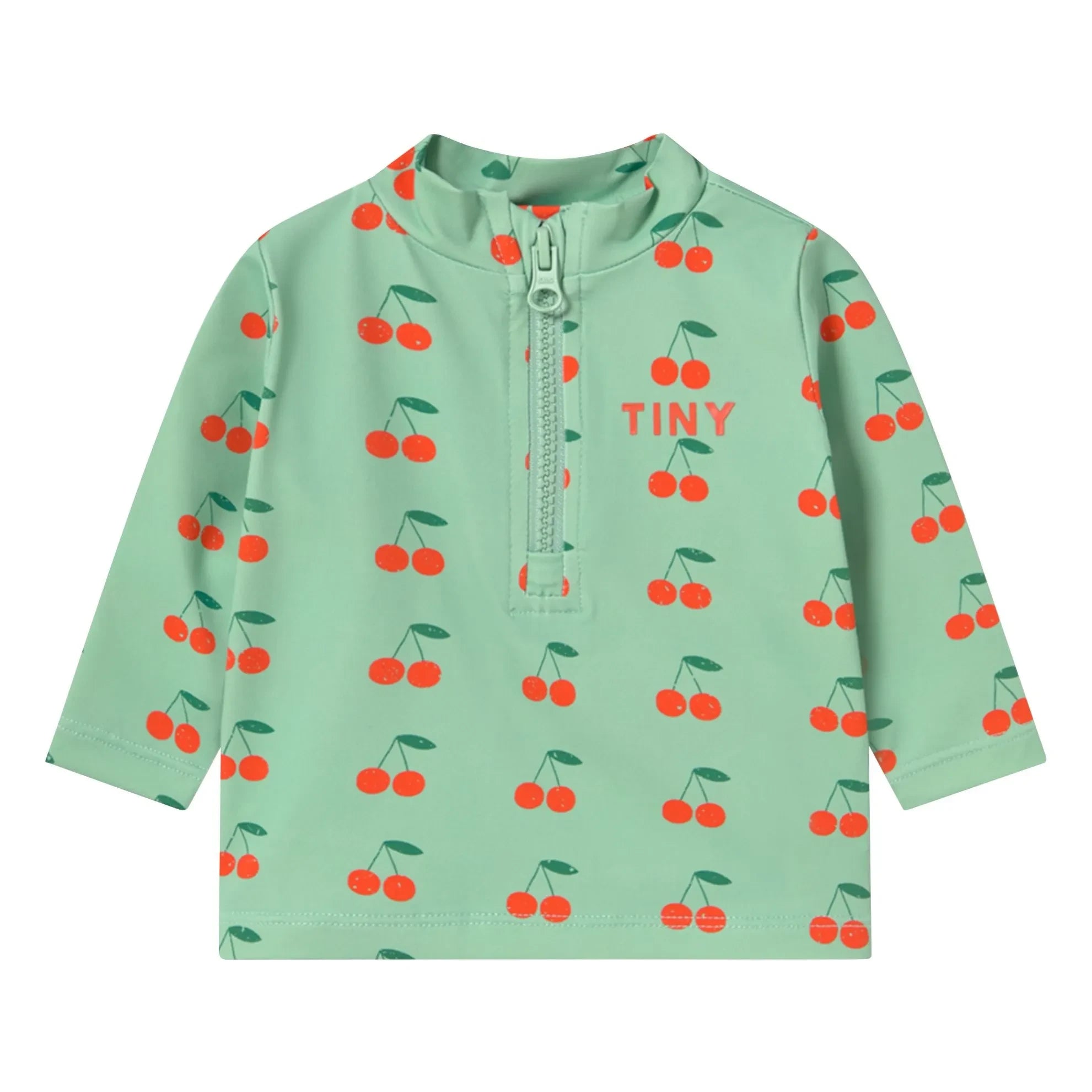 Tinycottons - Cherry Baby UV-Protected Bath T-Shirt | Sea Green