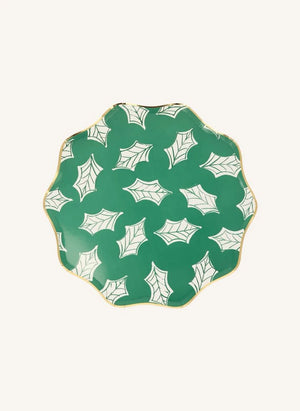 Meri Meri - Block Print designed large Christmas plates - set of 8