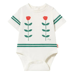 Tinycottons - Body Roses Organic Cotton | White