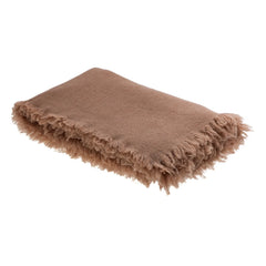 Maison de Vacances - Fringed Wool Blanket | Terracotta
