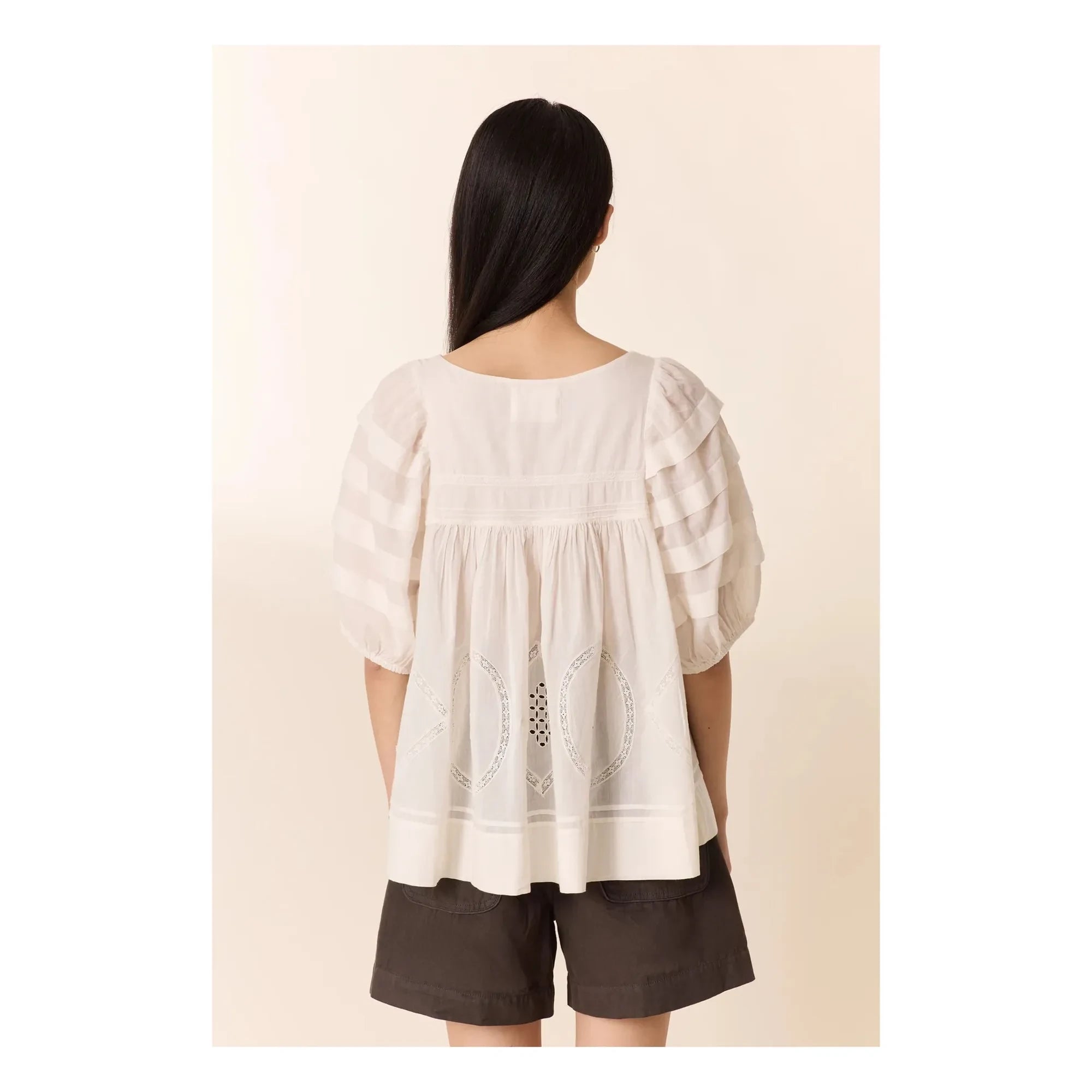 Leon & Harper - Cindie Organic Cotton Blouse | White