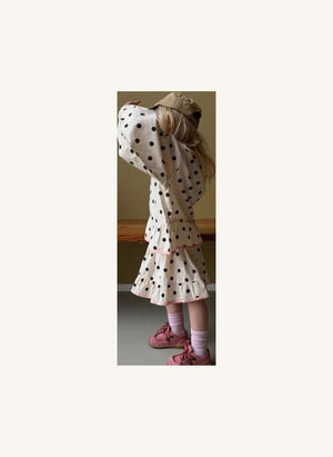 SISSEL EDELBO - Diana Pois Organic Cotton Blouse - Kids Collection | Cream