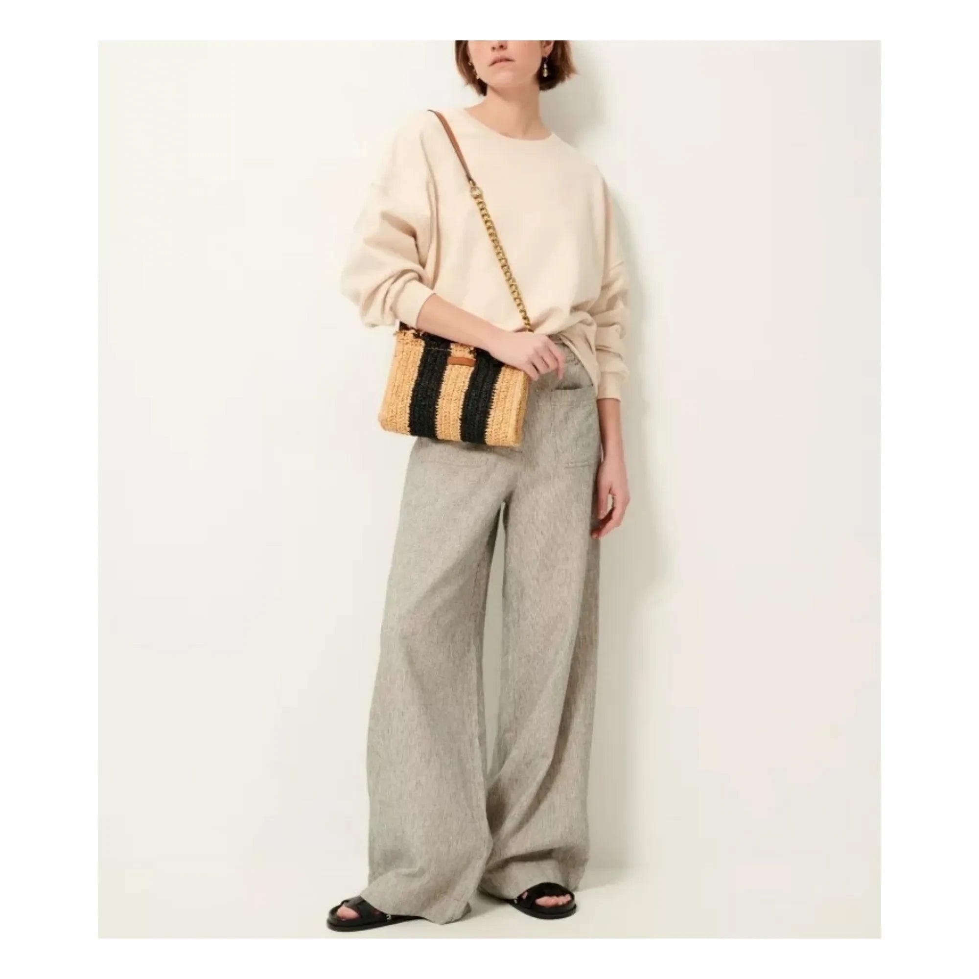 Sessùn - Oversized Chebbi Sweatshirt | Ecru