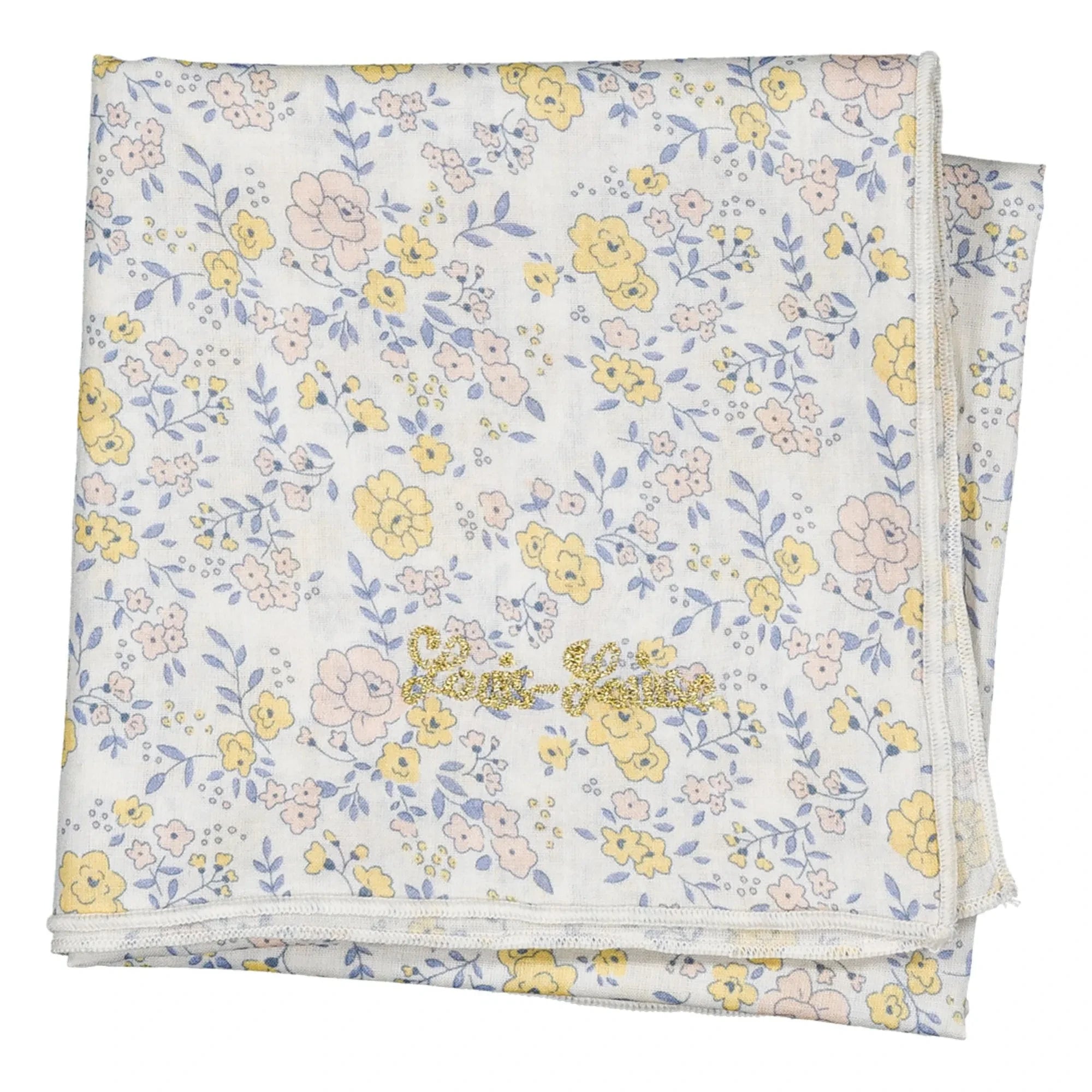 Louis Louise - Floral Print Shawl | White