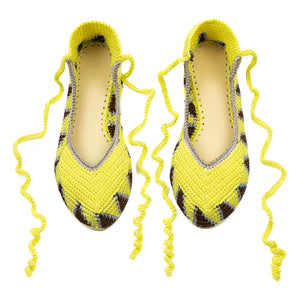 Kashura - Ballet Shoes High Mustard Yellow | Yellow