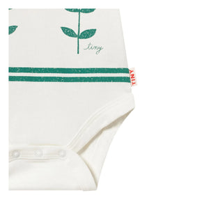 Tinycottons - Body Roses Organic Cotton | White