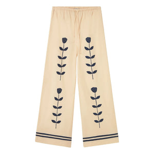 The Tiny Big Sister - Elastic Linen & Cotton Pants | Cream