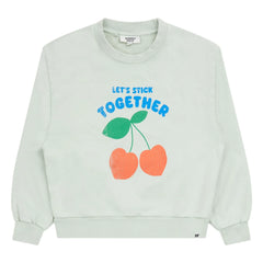 Hundred Pieces - Alba organik pamuk sweatshirt | Celadon