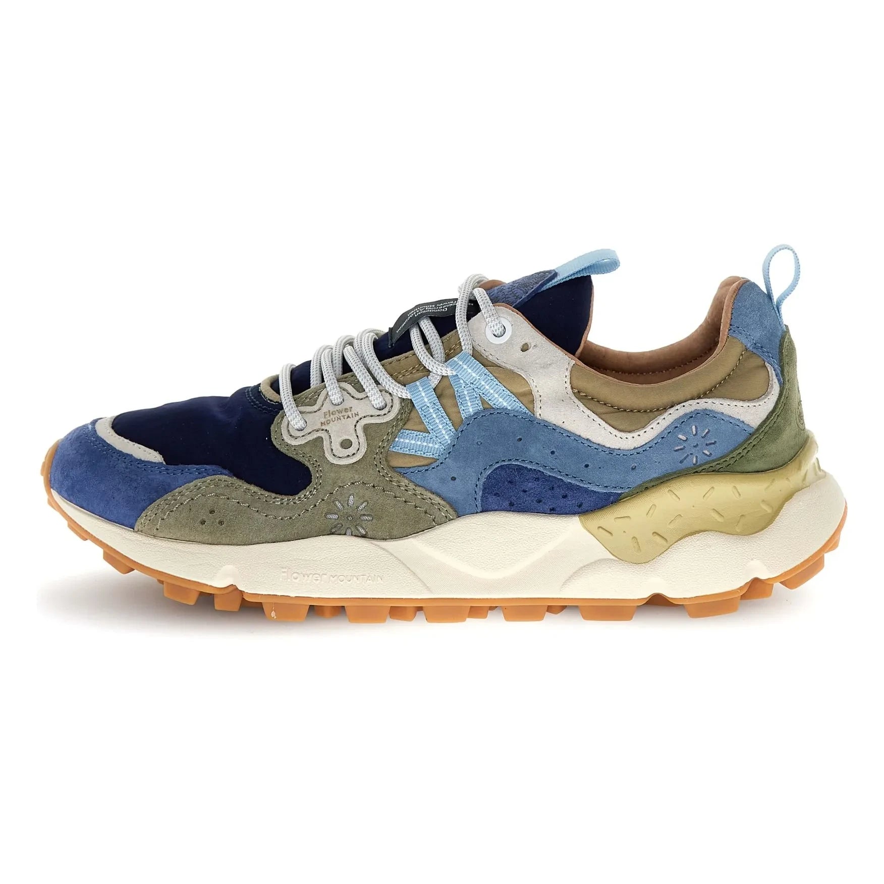 Flower Mountain - Yamano 3 Süet ve Naylon Sneaker | Gece mavisi