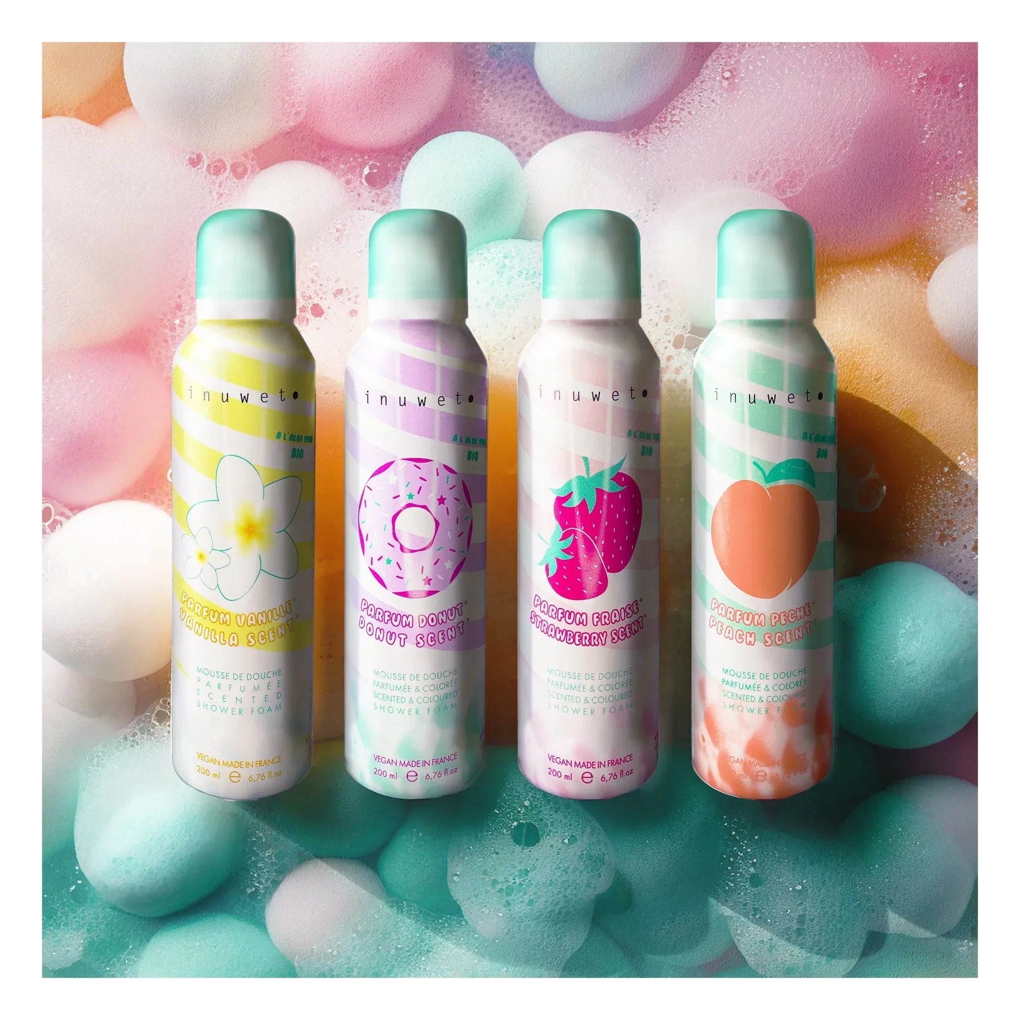 Inuwet - Strawberry Shower Foam - 200 ml