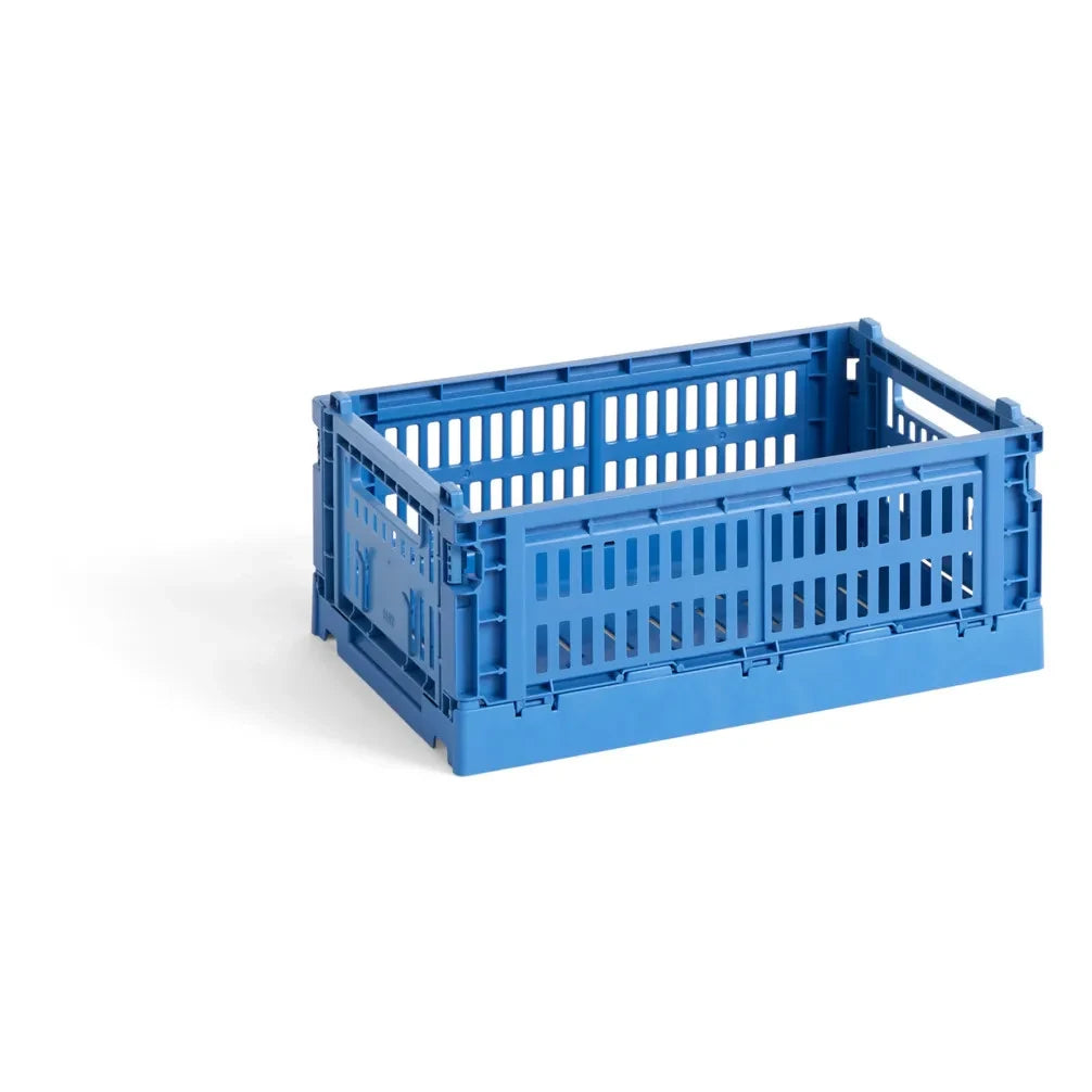 Hay - 100% Recycled Foldable Basket | Electric Blue