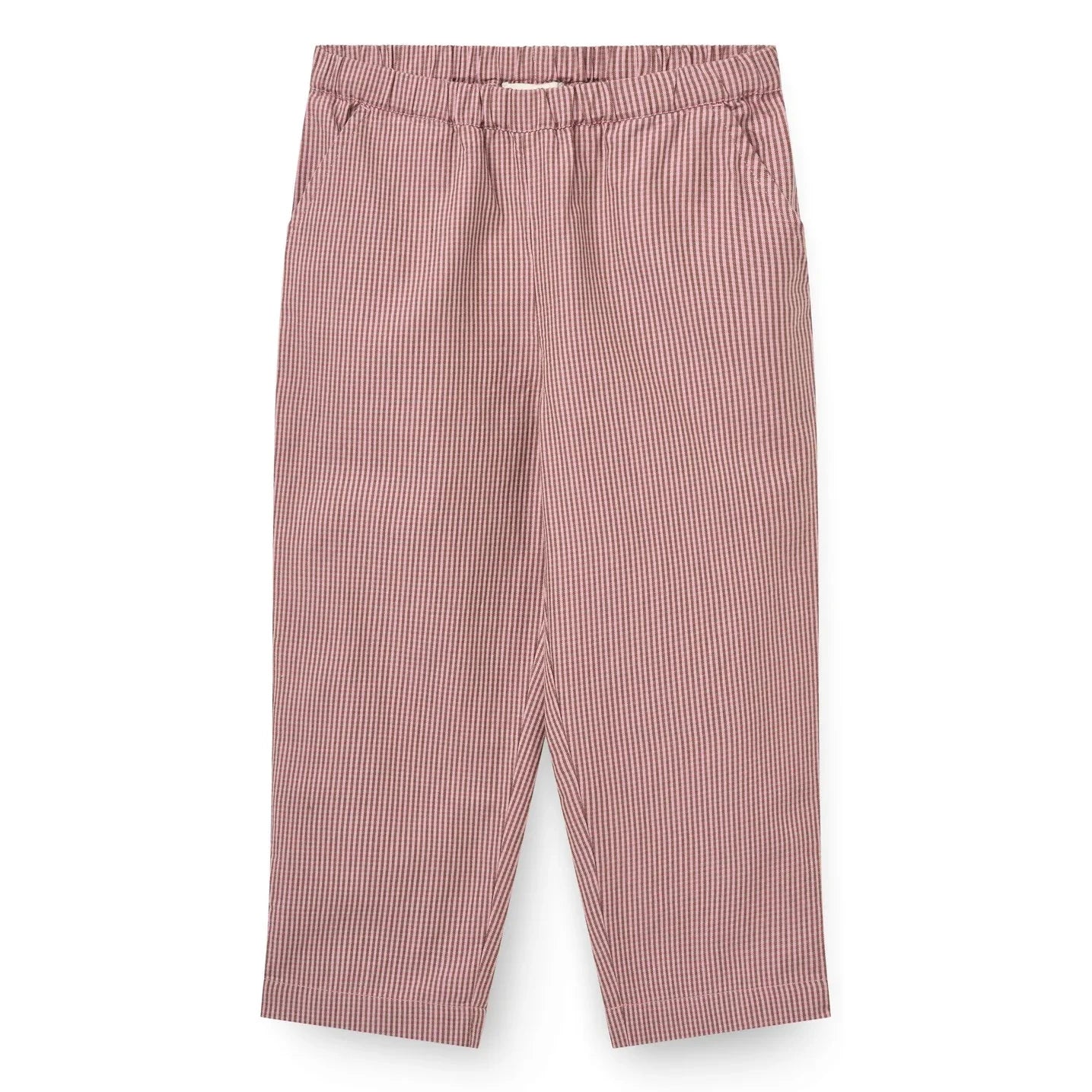 Copenhagen Colors - Organic Cotton Checked Trousers | Dusty Pink